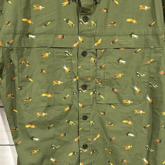 Alaskan Hardgear Mens Large Duluth Trading Untucked Button Shirt Fly Fishing Lrg - Picture 4 of 6